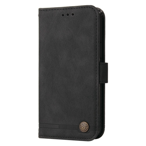 Калъф тефтер Leather Wallet за Huawei nova 11 SE и nova 12 SE, Черен
