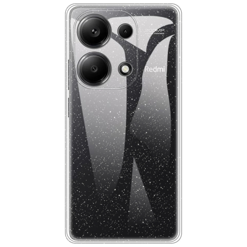 Силиконов калъф Techsuit SparkleSkin за Xiaomi Redmi Note 13 4G, Прозрачен
