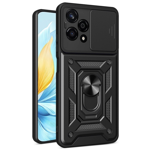 Удароустойчив калъф Techsuit Slide Camera за Huawei Honor 200 Lite, Черен
