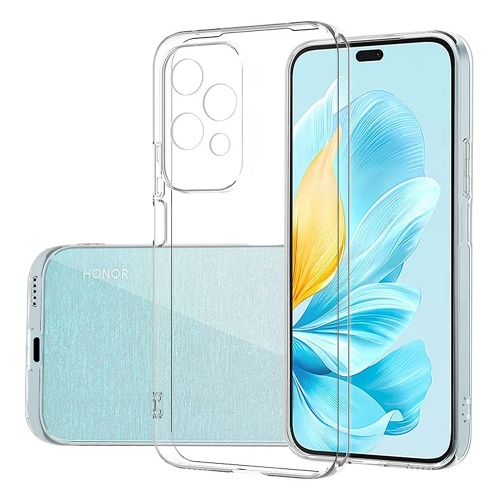 Силиконов калъф Techsuit Clear Silicone за Huawei Honor 200 Lite, Прозрачен