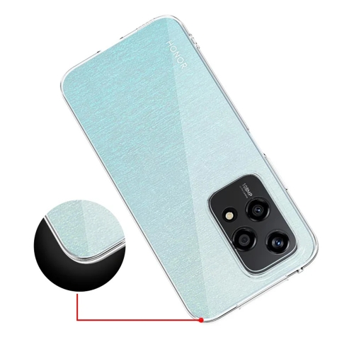 Силиконов калъф Techsuit Clear Silicone за Huawei Honor 200 Lite, Прозрачен