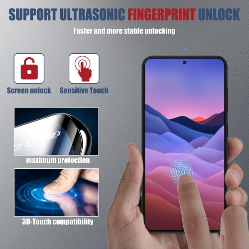 Стъклен Протектор OG Full Glue 5D за Samsung Galaxy S24 Plus, Черен