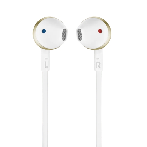 Слушалки JBL T205, Бял - златист