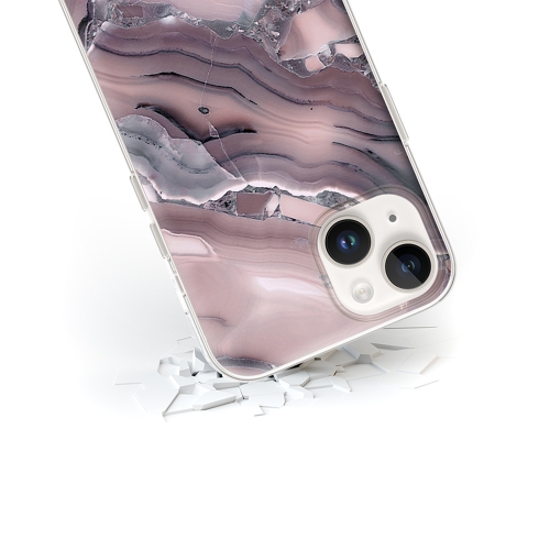 Калъф Abstract за Iphone 14, Розов мрамор 