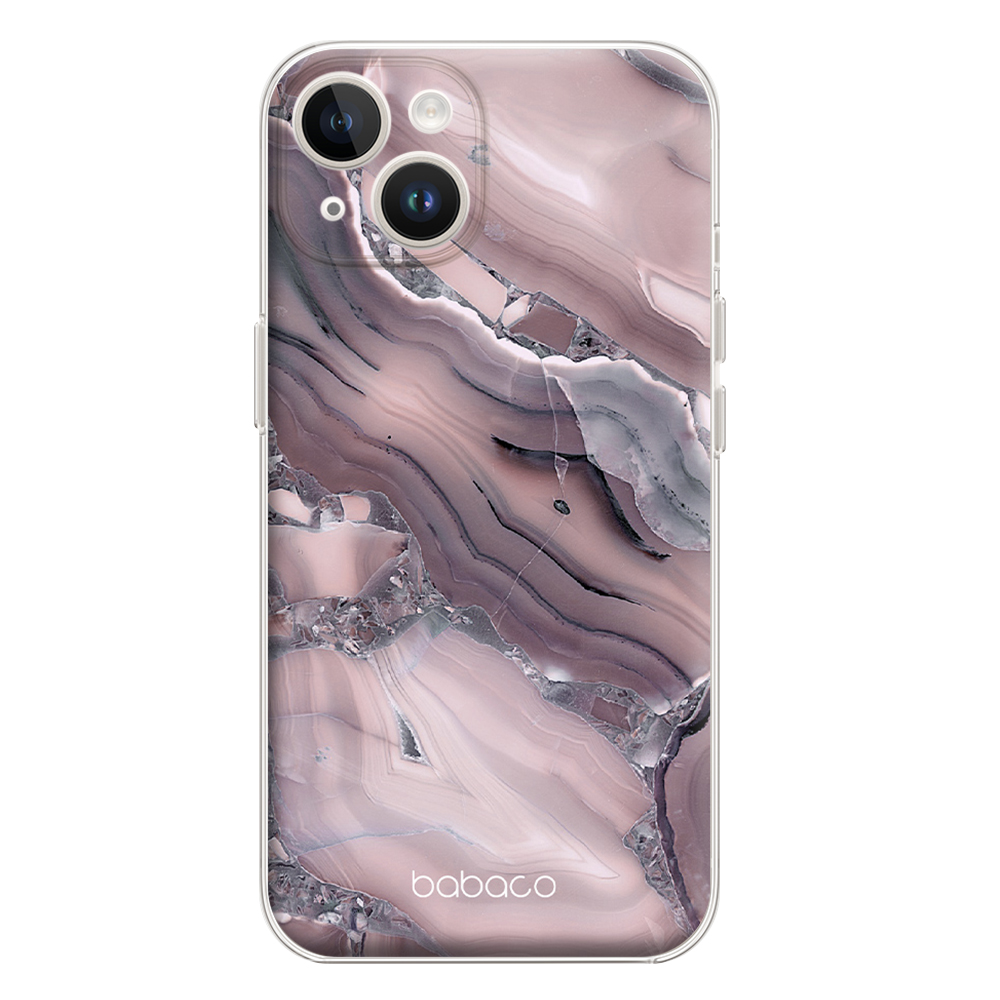 Калъф Abstract за Iphone 15, Розов мрамор