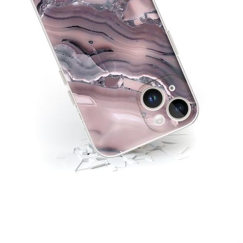 Калъф Abstract за Iphone 15, Розов мрамор