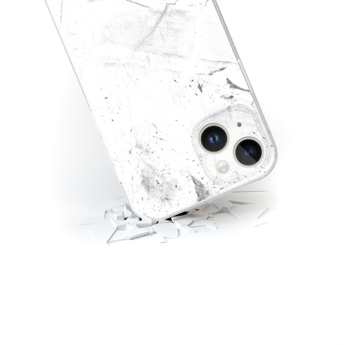 Калъф Abstract за Iphone 15, Бял мрамор 