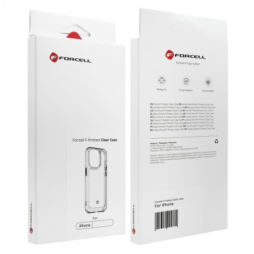 Удароустойчив калъф Forcell F-Protect за iPhone 13 Pro, Прозрачен