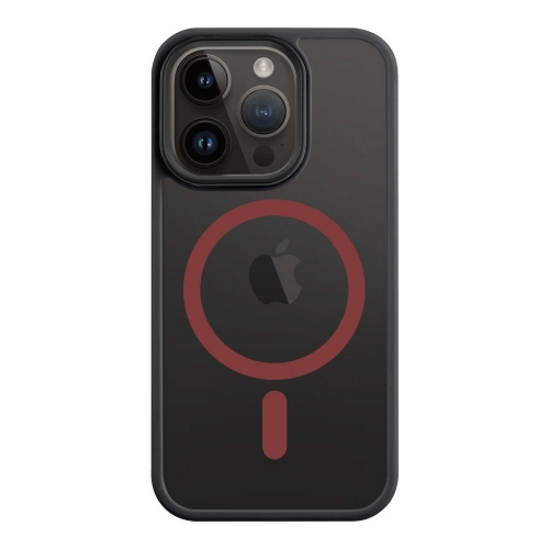 Удароустойчив калъф Tactical MagForce Hyperstealth 2.0 за iPhone 15 Pro Max, Черен-червен