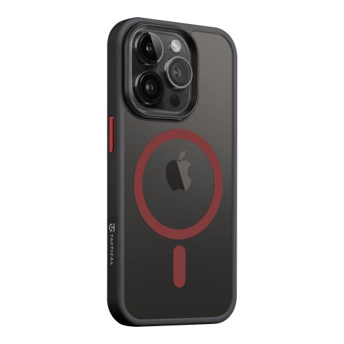 Удароустойчив калъф Tactical MagForce Hyperstealth 2.0 за iPhone 15 Pro Max, Черен-червен