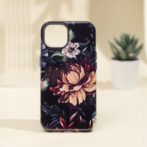 Удароустойчив калъф Decor за iPhone 15, Peony