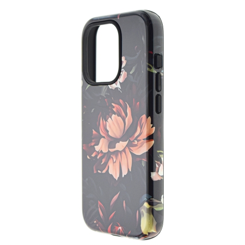 Удароустойчив калъф Decor за iPhone 15 Pro, Peony