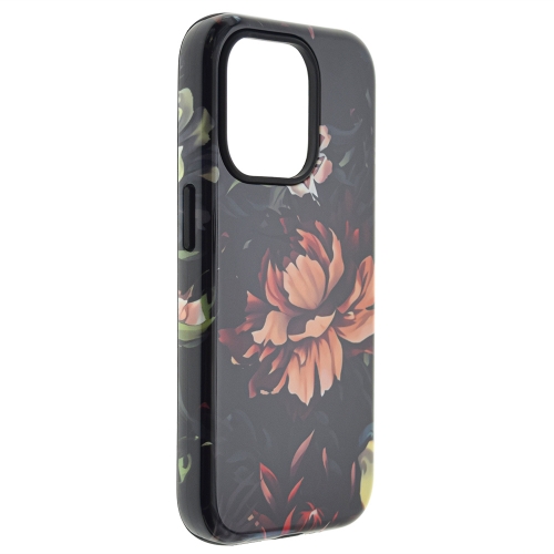 Удароустойчив калъф Decor за iPhone 15 Pro, Peony
