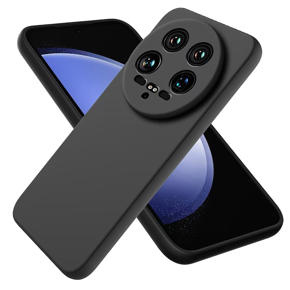 Силиконов калъф Silicone Lite за Xiaomi 14 Ultra, Черен