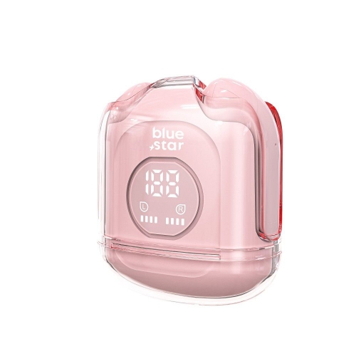 Безжични Слушалки Blue Star Transparency Fi22, TWS, Bluetooth 5.3, Розов
