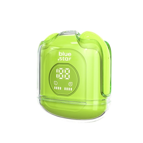Безжични Слушалки Blue Star Transparency Fi22, TWS, Bluetooth 5.3, Зелен