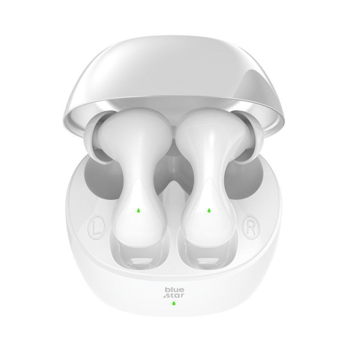Безжични Слушалки Blue Star BK92, TWS, Bluetooth 5.4, Бял