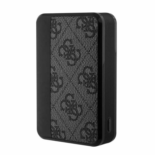 Външна Батерия Guess PU 4G Leather 10000mAh, GUPB10DP4GEGK, Черен