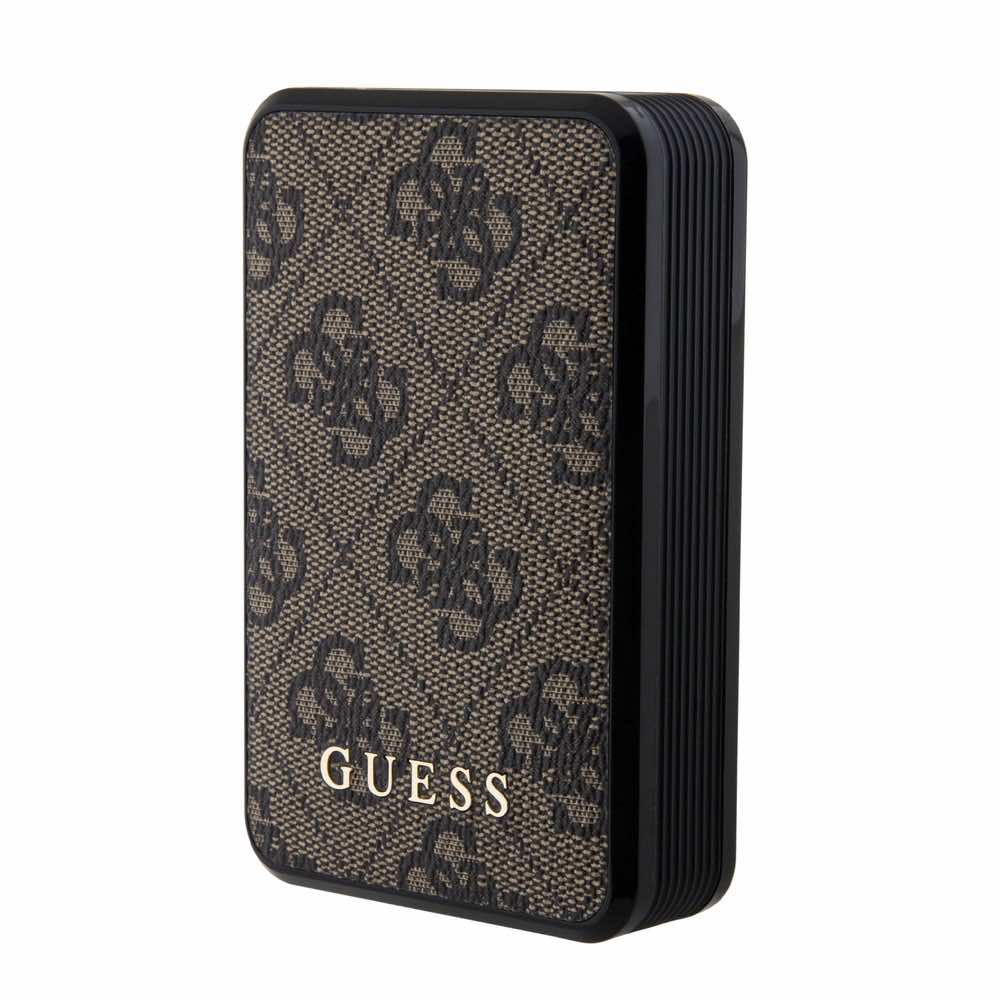 Външна Батерия Guess PU 4G Leather 10000mAh, GUPB10DP4GEGW, Кафяв