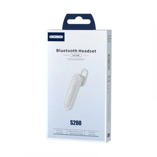 Слушалка Bluetooth Handsfree JELLICO S200, HF, Бял