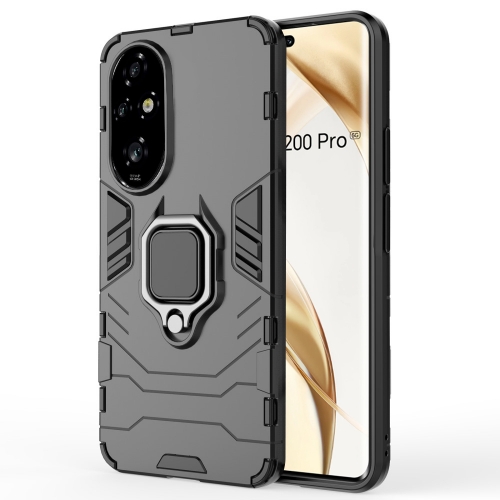 Удароустойчив Калъф Kickstand Ring за Huawei Honor 200 Pro, Черен