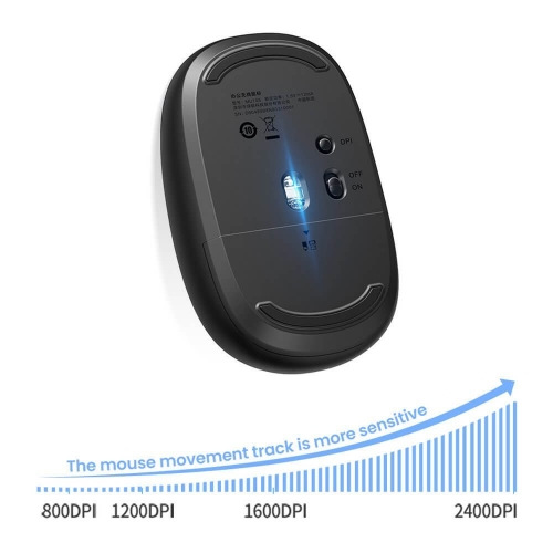 Безжична Мишка UGREEN MU105, 2400dpi, Тъмно син