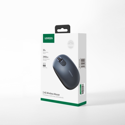Безжична Мишка UGREEN MU105, 2400dpi, Тъмно син