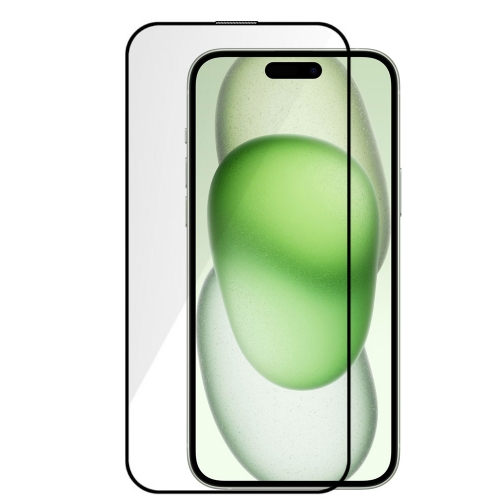 Стъклен Протектор OG Full Glue 5D за iPhone 15 Plus, Черен
