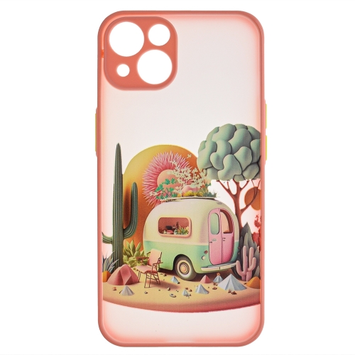 Удароустойчив калъф Trendy Travel за iPhone 14, Каравана