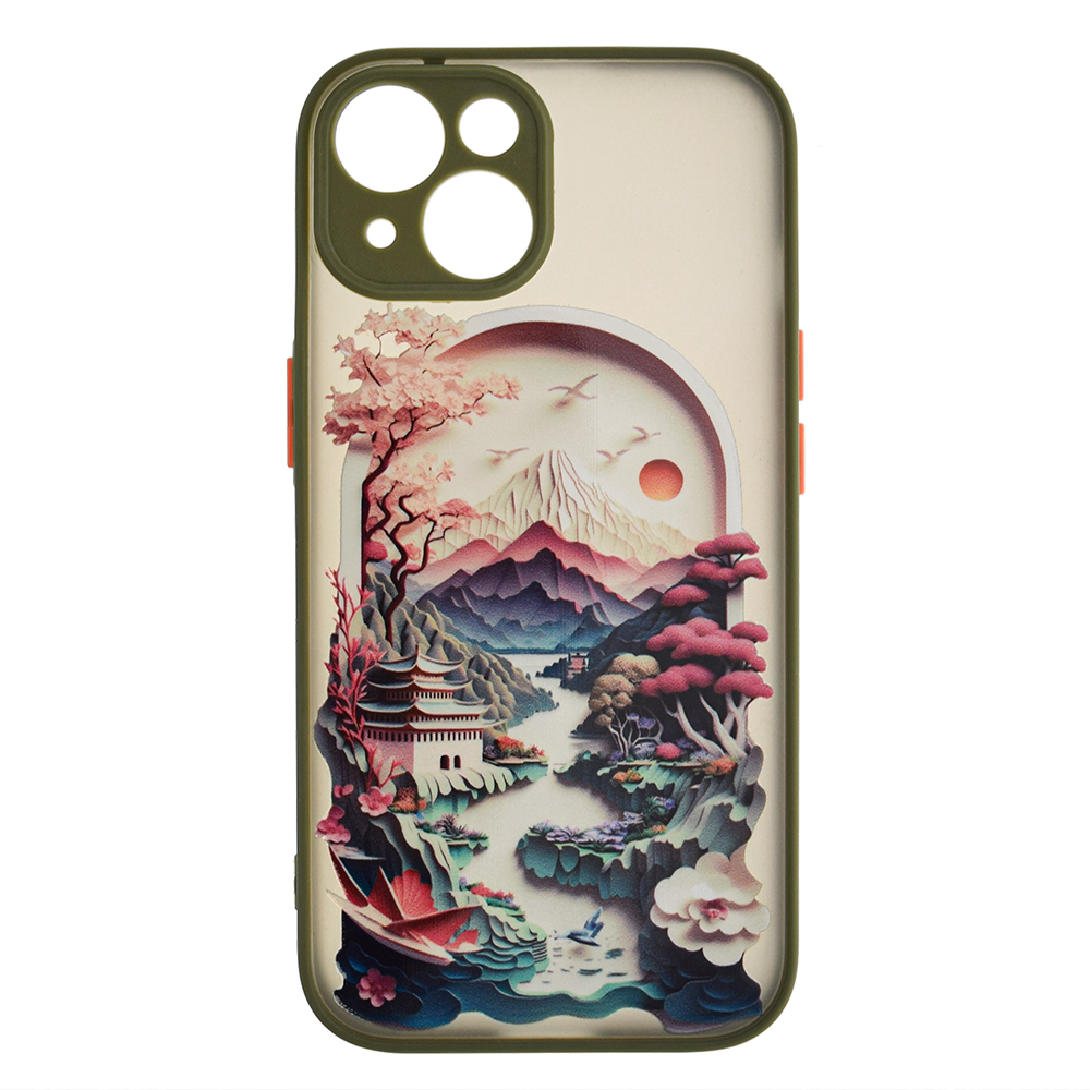 Удароустойчив калъф Trendy Travel за iPhone 15, Прозорец към Китай