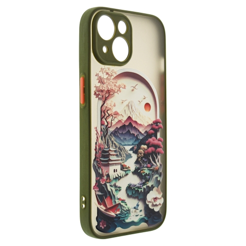 Удароустойчив калъф Trendy Travel за iPhone 15, Прозорец към Китай