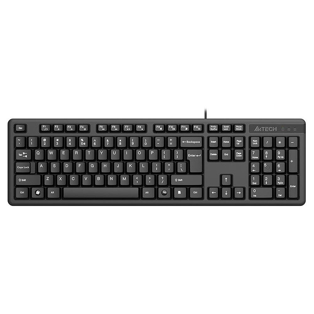 Клавиатура A4 Tech KK-3 USB, Черен