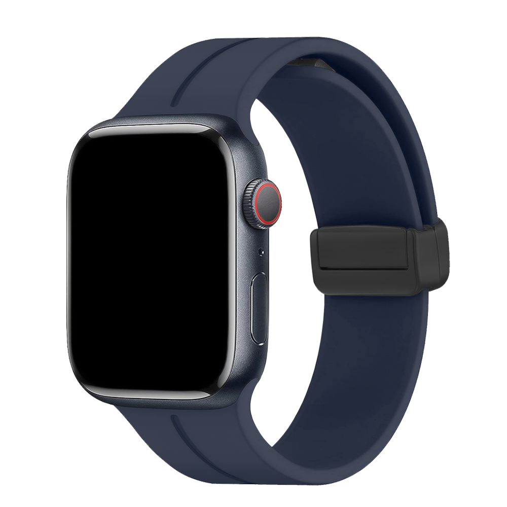 Силиконова каишка с магнитно закопчаване за Apple Watch 42 /44 / 49mm, Син