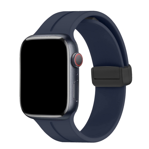 Силиконова каишка с магнитно закопчаване за Apple Watch 42 /44 / 49mm, Син