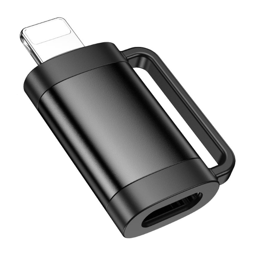 Адаптер HOCO UA31B OTG  от Lightning към Type C, 2A, Черен