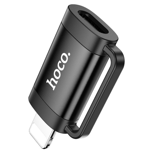 Адаптер HOCO UA31B OTG  от Lightning към Type C, 2A, Черен