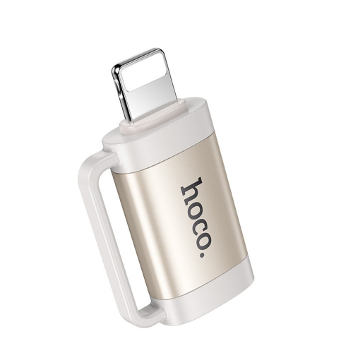 Адаптер HOCO UA31B OTG от Lightning към Type C, 2A, Сив