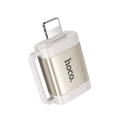 Адаптер HOCO UA31A OTG от Lightning към USB A, Сив