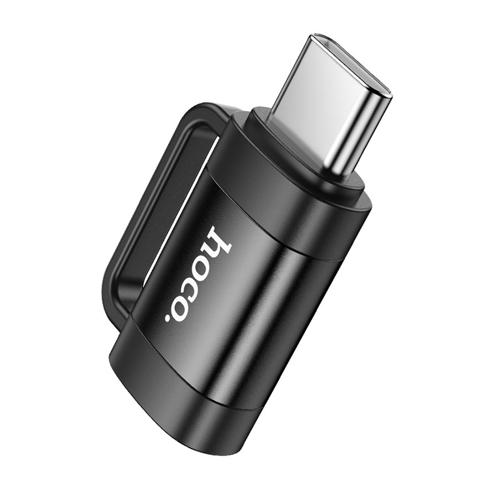Адаптер HOCO UA31E OTG от Type C към Lightning, 3A, Черен
