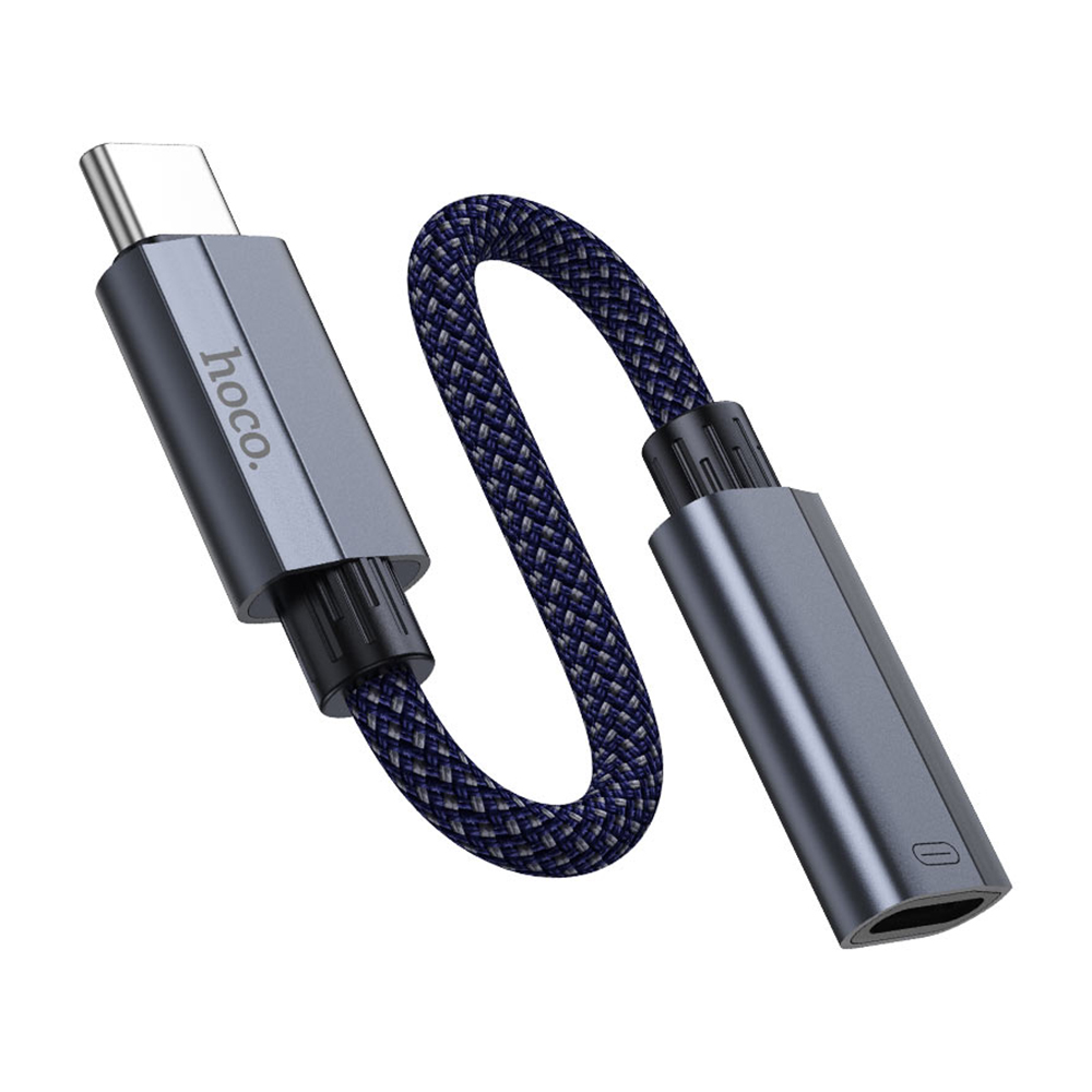 Адаптер HOCO UA29A OTG от Type C към Lightning, 15cm, Тъмно син