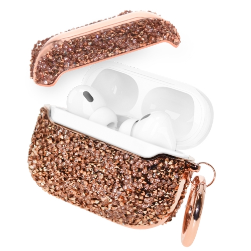 Калъф за слушалки SHINE Airpods Pro 2, Розов- златист