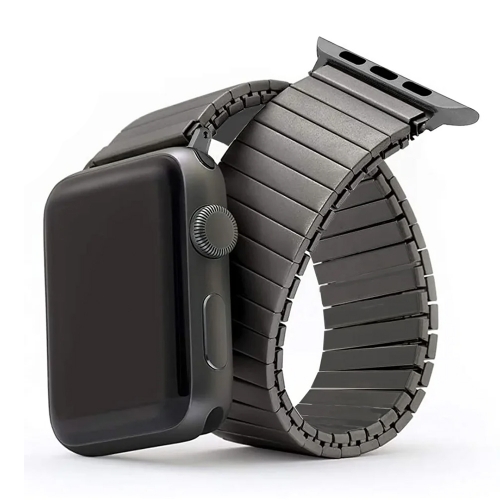 Метална ластична каишка Elastic за Apple Watch 42 /44 /45 / 49mm, Черен