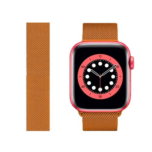 Метална каишка Magnet за Apple Watch 38 / 40 / 41mm, Оранжев