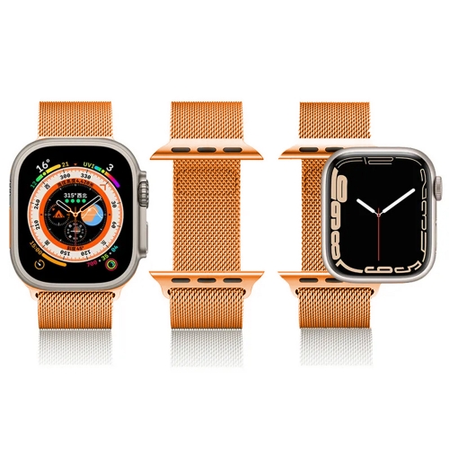 Метална каишка Magnet за Apple Watch 38 / 40 / 41mm, Оранжев