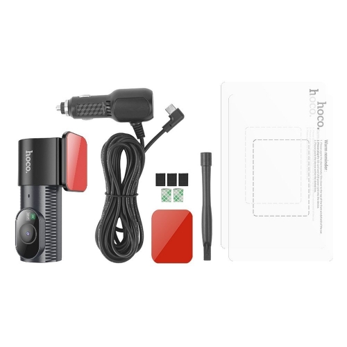 Камера за кола HOCO Driving Recorder 2K DV7, Черен