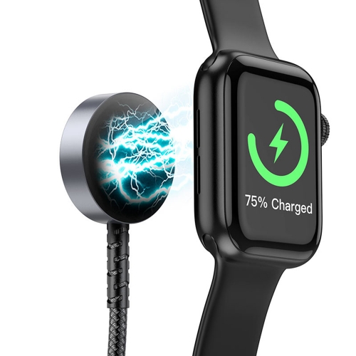 Безжично зарядно HOCO CW54 2in1, Type C, за Apple Watch, с кабел Lightning, 3A, 1.2m, CW54, Черен