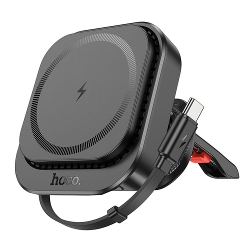 Поставка за кола с безжично зареждане HOCO HW23 support MagSafe, Черен