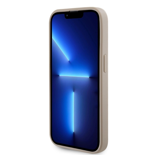 Калъф GUESS, PU Perforated 4G Glitter Metal Logo за iPhone 15 Pro Max, GUHCP15XPSP4LGD, Златист