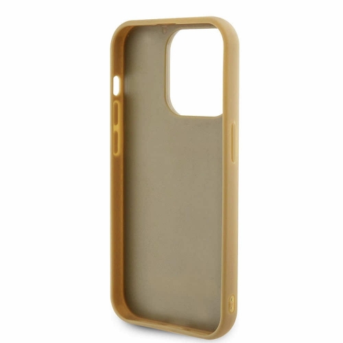 Калъф GUESS, PU Square Mirror Script Logo за iPhone 15 Pro Max, GUHCP15XPMSDGSD, Златист