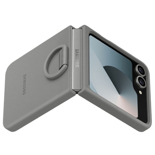 Калъф Samsung Silicone Cover with Ring за Samsung Galaxy Z Flip 6, EF-PF741TJE, Сив